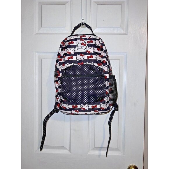 Jujube X HELLO KITTY Be Packed Backpack Dots & Stripes Bookbag Travel - Picture 1 of 16